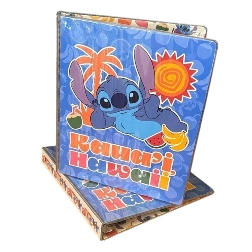 Disney Lilo & Stitch Kaua'i Hawaii 3 Ring Binder 1" 9.75"x11.5" School NEW